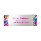 Rücksendeadresse von irisierenden Kristallen (Vorne)