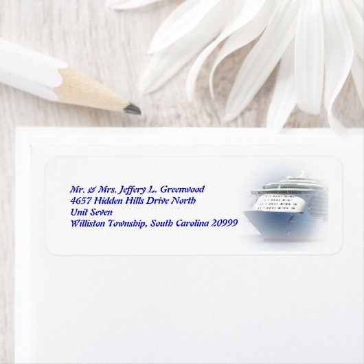 Rücksendeadresse von Kreuzfahrtschiffen (Insitu)