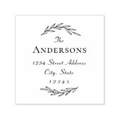 Rücksendeadresse von Laurel Branch Familienname Permastempel (Design)