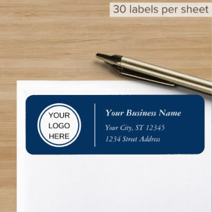 Rücksendeadresse von Navy Blue Company-Firmenlogo