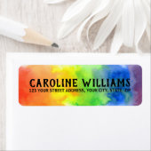 Rücksendeadresse von Regenbogenfarben (Insitu)