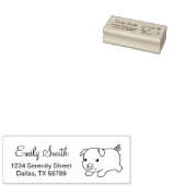 Rücksendeadresse von Schweinefleisch Gummistempel (Stempel)