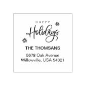 Rücksendeadresse von Skriptglücktagen Gummistempel (Prägung)