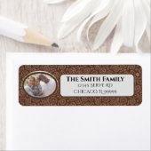 Rücksendeadresse von Steampunk-Braun und Weißgeere (Insitu)