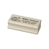 Rücksendeadresse von Strickgarn Gummistempel (Stempel)