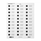 Rücksendeadresse von Unternehmen | Ihr Logo hier (Vorne)