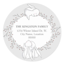 Rücksendeadresse von Waldtieren Siegel