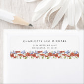 Rücksendeadresse von Wildblumen für Wasserfarben (Insitu)