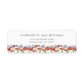 Rücksendeadresse von Wildblumen für Wasserfarben (Vorne)