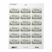 Rücksendeadresse Wald und Gebirge Adressaufkleber (Vorne)