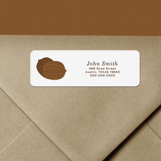 Rücksendeadresse Walnuss