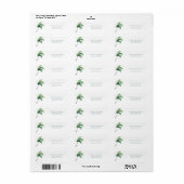 Rücksendeadresse Wasserfarbenpalme (Vorne)