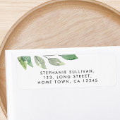 Rücksendeadresse "Watercolor Greenery"