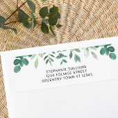 Rücksendeadresse "Watercolor Greenery"