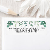 Rücksendeadresse "Watercolor Greenery" (Insitu)