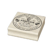 Rücksendeadresse Weihnachtsfamilie Bell Holly Berr Gummistempel (Stempel)