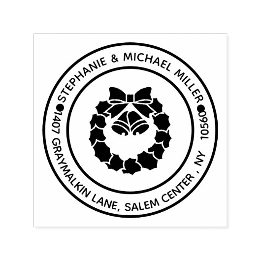 Rücksendeadresse Weihnachtsfest Permastempel (Design)