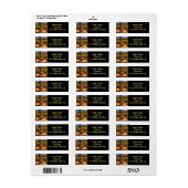 Rücksendeadresse Wein und Sonnenblumen (Vorne)