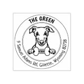 Rücksendeadresse Whippet Gummistempel (Prägung)