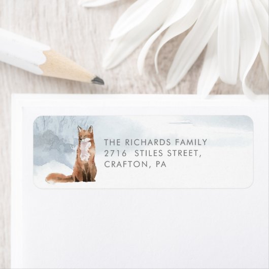 Rücksendeadresse Winter Niedlich Fox Elegante (Insitu)