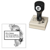 Rücksendeadresse Wood Art Briefmarke Gummistempel (Stempel)