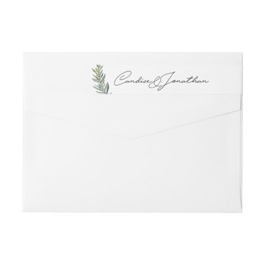 Rücksendeadresse Wraparound Labels für Candice (Rückseite)