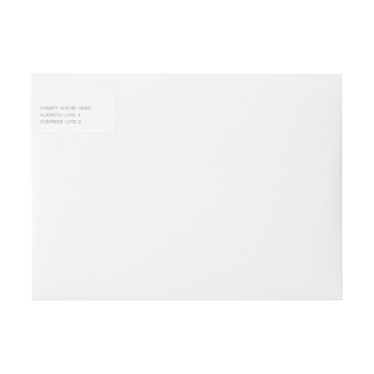 Rücksendeadresse Wraparound Labels für Candice (Vorderseite)