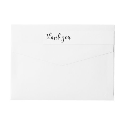 Rücksendeadresse Wraparound Labels Vielen Dank für (Rückseite)