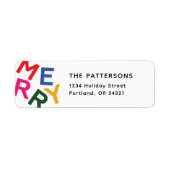 Rücksendeadresse zum Feiertag (Vorne)