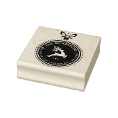 Rücksendeadresse zum Festen Rentieren Gummistempel (Stempel)