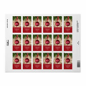 Rücksendeadresse zum Weihnachtsbaum Adressaufkleber (Vorne)