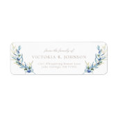 Rücksendeadresse zur Beerdigung von Olive Branch F (Vorne)