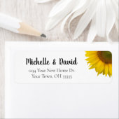 Rücksendeadresse zur Hochzeit von Sonnenblumen (Insitu)