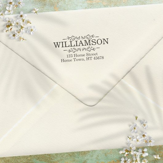 Rücksendeadresse zur Ornamentierung Permastempel