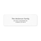 Rücksendeadressen-Aufkleber (Vorne)