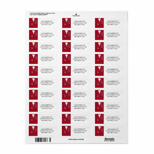 Rücksendeadressen-Aufkleber (Vorne)