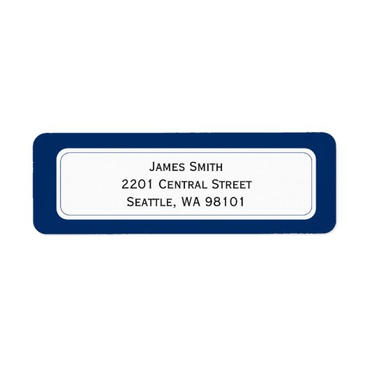 Rücksendeadressen-Aufkleber (Vorne)