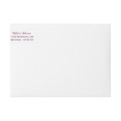 Rücksendeadressen-Aufkleber (Vorderseite)