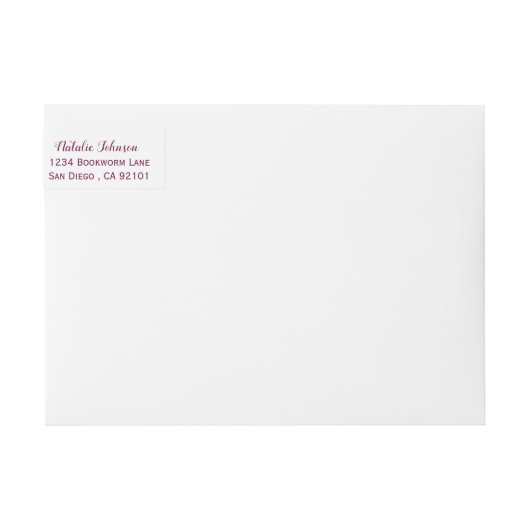 Rücksendeadressen-Aufkleber (Vorderseite)