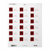 Rücksendeadressen-Aufkleber Adressaufkleber (Vorne)