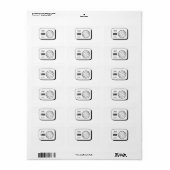 Rücksendeadressen-Aufkleber Adressaufkleber (Vorne)