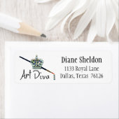 Rücksendeadressen-Aufkleber "Art Diva" (Insitu)