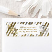 Rücksendeadressen-Aufkleber aus Gold, Silber, Weiß (Insitu)