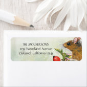 Rücksendeadressen-Aufkleber aus Holz und Beeren (Insitu)