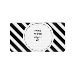 Rücksendeadressen-Aufkleber aus schwarzem und weiß Adressaufkleber