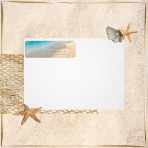 Rücksendeadressen-Aufkleber bei Hochzeiten am Stra