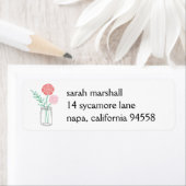 Rücksendeadressen-Aufkleber | Botanischer Mason Ja (Insitu)