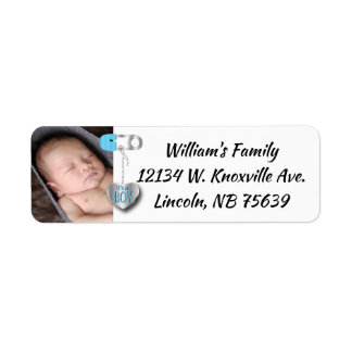 Rücksendeadressen-Aufkleber - Das ist ein Junge