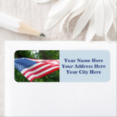 Rücksendeadressen-Aufkleber der amerikanischen Fla (Insitu)