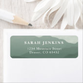 Rücksendeadressen-Aufkleber der Bergkette (Insitu)